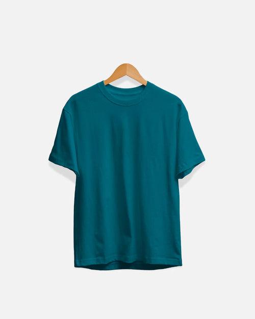 Petrol Blue Plain T-Shirt