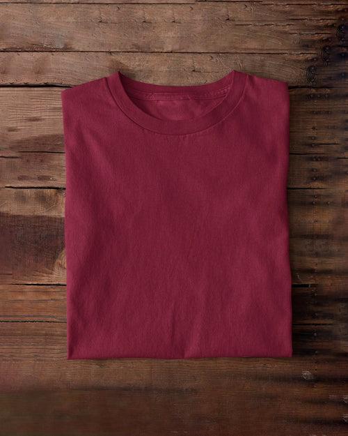Solid Pack of 4 : Half Sleeve Plain T-shirts