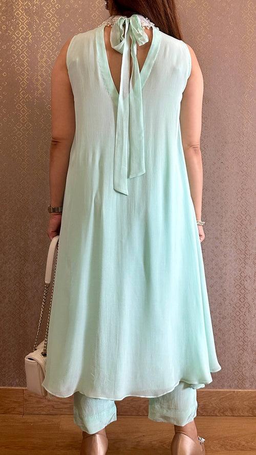 Mint Riviere Pearl Pastel Kurta with Pants