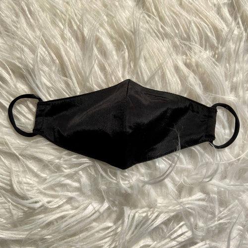 Satin Silk Mask (Noir Black)