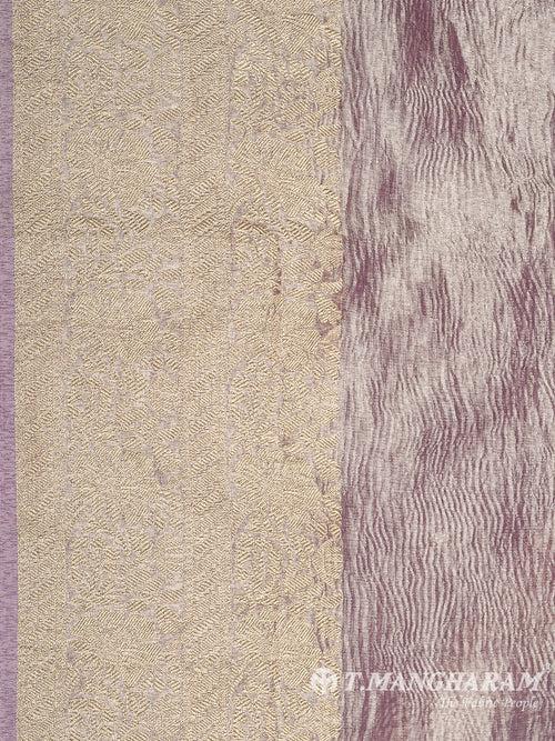 Violet Semi Banaras Fabric - EB6802