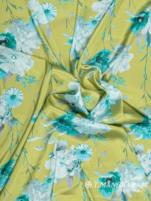 Green Satin Fabric - EC8770