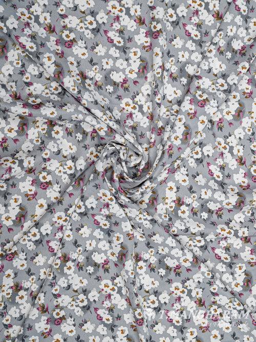 Grey Crepe Fabric - EB6872