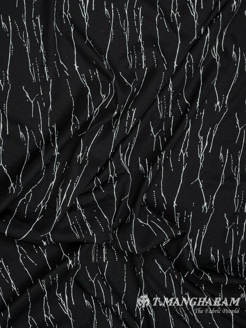 Black Crepe Fabric - EB6887