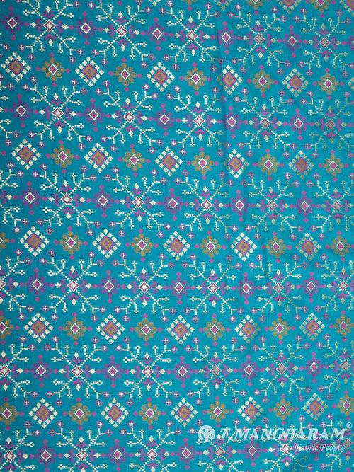 Blue Banaras Fabric - EB6582