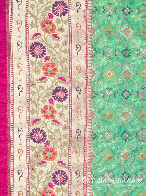 Green Banaras Fabric - EB6589