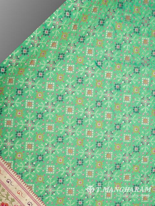 Green Banaras Fabric - EB6589