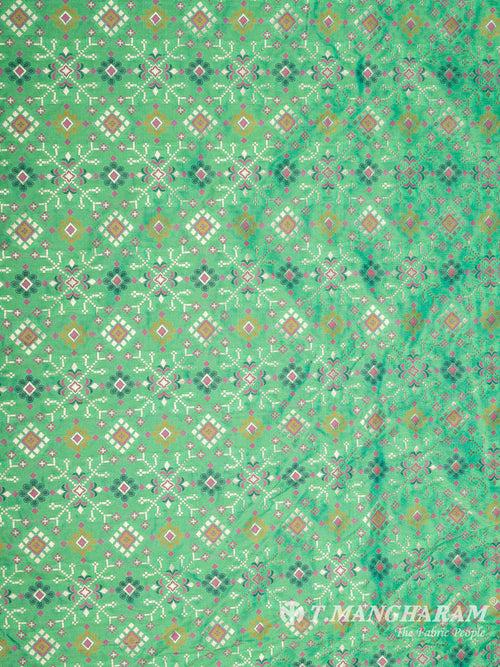 Green Banaras Fabric - EB6589