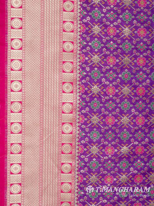 Purple Banaras Fabric - EB6584