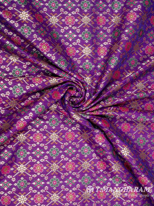 Purple Banaras Fabric - EB6584