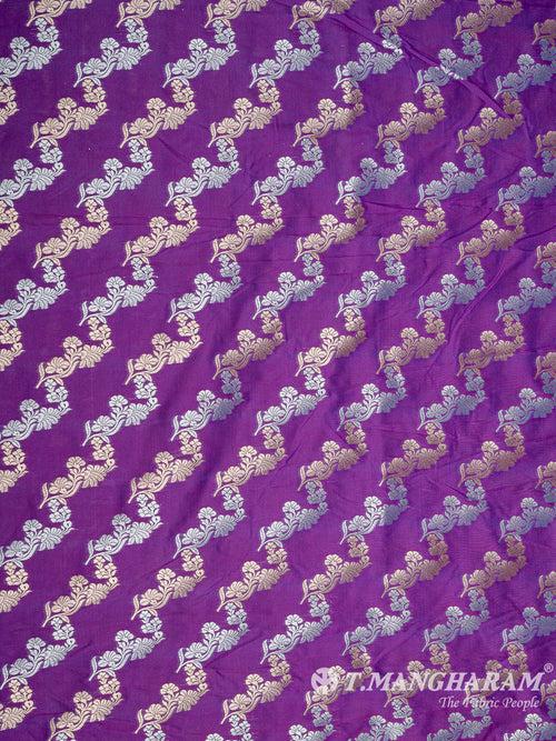 Purple Banaras Fabric - EB6578