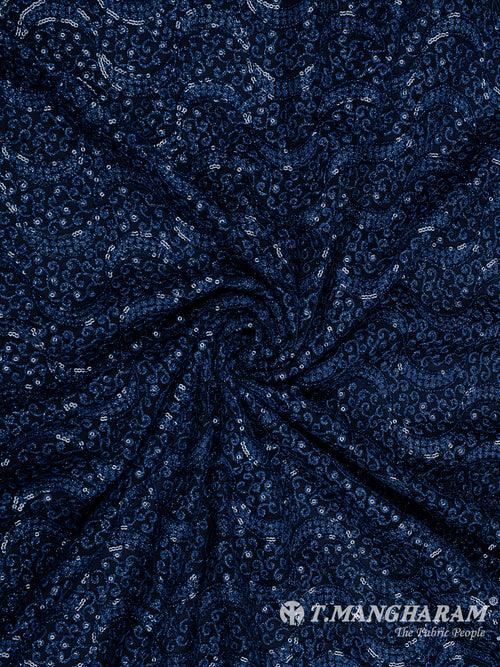 Blue Fancy Net Fabric - EA2653