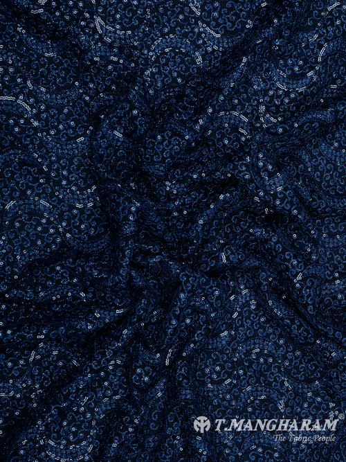 Blue Fancy Net Fabric - EA2653