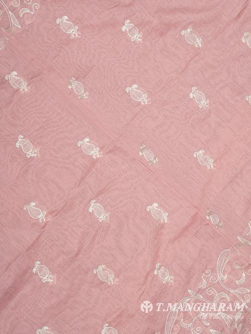 Pink Silk Cotton Chudidhar Fabric Set - EG1827