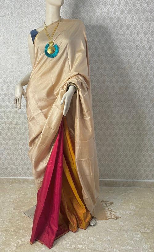 Haldi Kumkum Chandan- Handmade Silk Saree