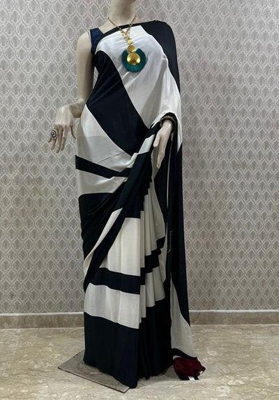 Monochrome Power Saree