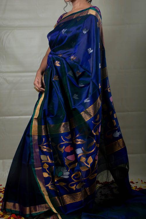 Prerita - Handwoven Uppada Jamdani Silk Saree