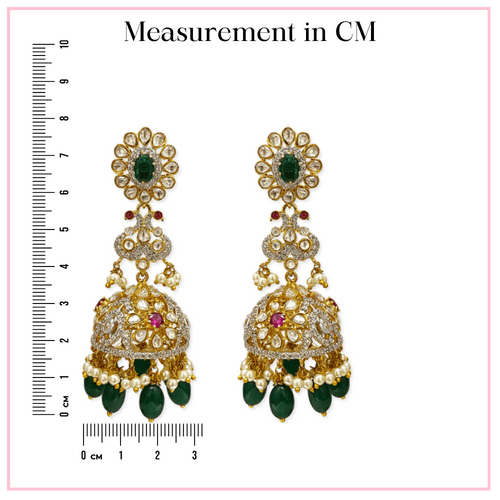 Polki Timepiece - Polki Jhumka Earrings Design