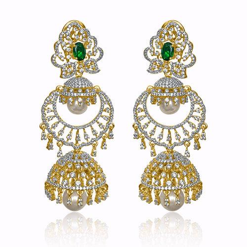 Charming Fusion - Exquisite Jhumka Earrings for 3+ Styles