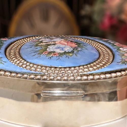 Enchanted Blooms -  Floral Enameled Dry Fruit Box