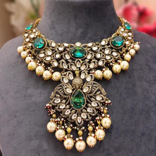 Feathered Splendor - Vintage Peacock Necklace Design