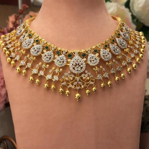 Golden Elegance - Short Haram Necklace