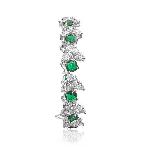 Green Envy - The Dazzling Emerald CZ Diamond Bangle