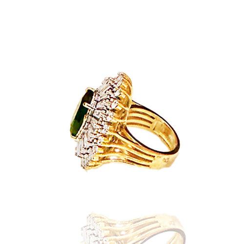 Jeweled Oasis - An Emerald Cocktail Ring Design