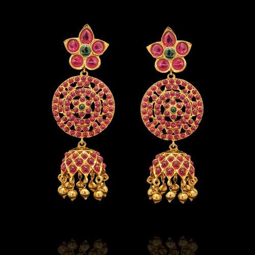 Red Kundan Earrings