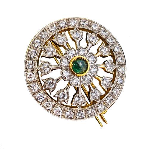 South Indian Brides - Gold Surya Chandra Hair Ornaments (14 Days Delivery)