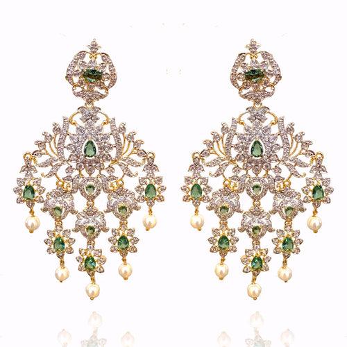 Timeless Elegance - Peridot Adorned Victorian Earrings