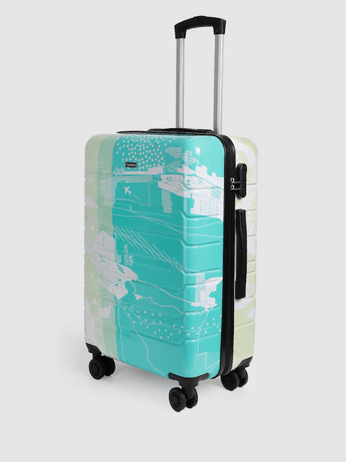 Twin Printed 360-Degree Rotation Hard-Sided Cabin-Sized Trolley Bag