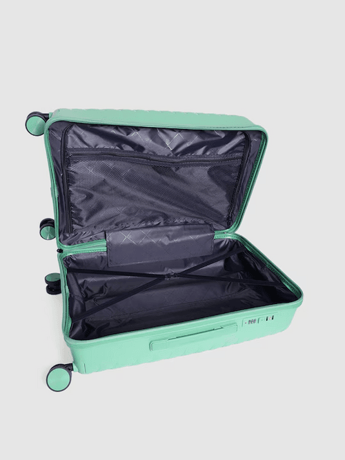 Swan Textured 360 Degree Rotation Cabin Hard Trolley Bag