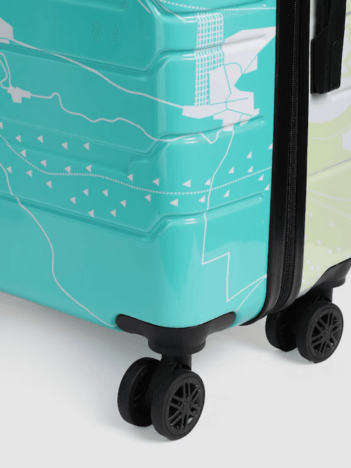 Twin Printed 360-Degree Rotation Hard-Sided Cabin-Sized Trolley Bag