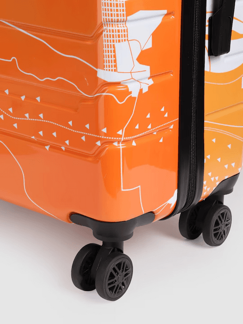 Twin Printed 360 Degree Rotation Hard-Sided  Trolley Bag