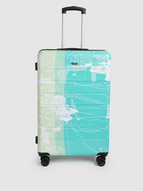 Twin Printed 360-Degree Rotation Hard-Sided Cabin-Sized Trolley Bag