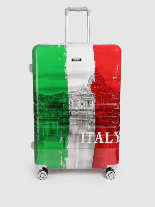 Rome Print 360 Degree Rotation Hard-Sided Cabin-Sized Trolley Bag