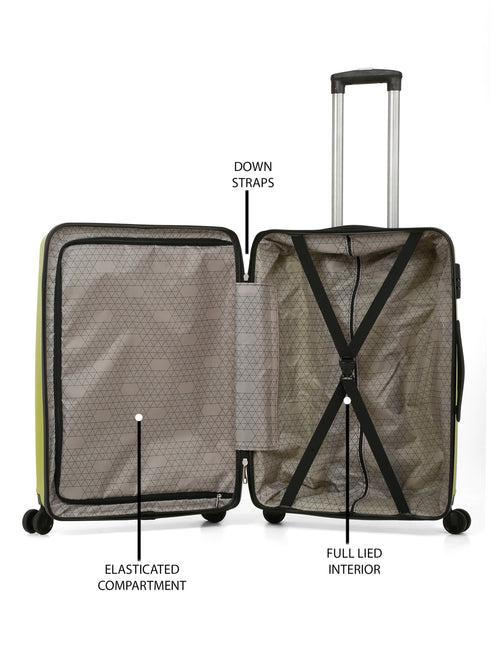Vibes Textured 360 Degree Rotation Hard Medium-Sized Trolley Bag 54.6L