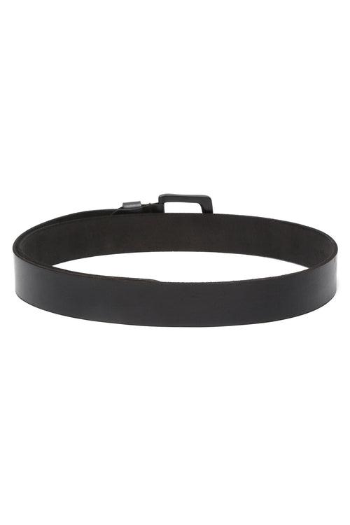 Men Black Leather Casual belt