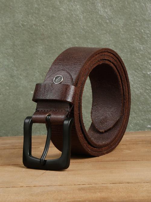 Men Brown Leather Casual belt