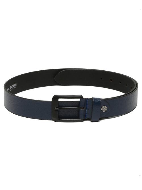 Men Vintage Blue Leather Casual belt