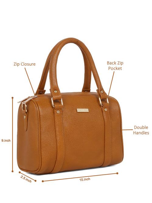 Women Mango Texture Leather Structured Bag