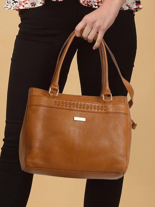 Women Mango Texture Leather Handheld Bag