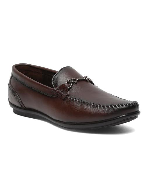 Men Classic Brown Leather Loafers shoes