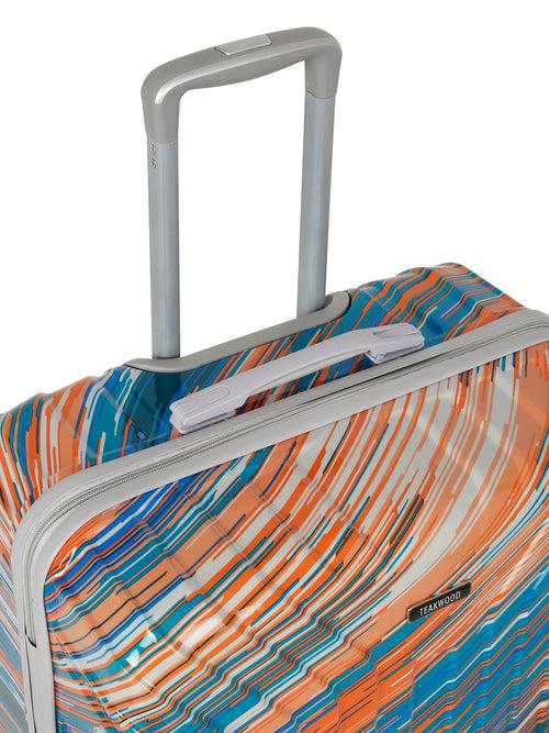 Textured & Printed 360 Degree Rotation Hard medium-Sized Trolley
