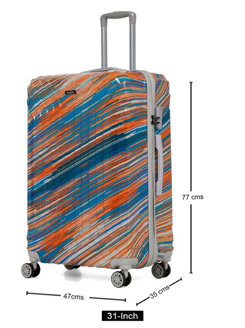 Textured & Printed 360 Degree Rotation Hard large-Sized Trolley