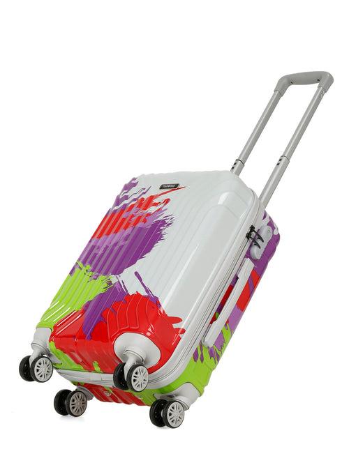 Abstract Printed Small Hard Trolley Bag