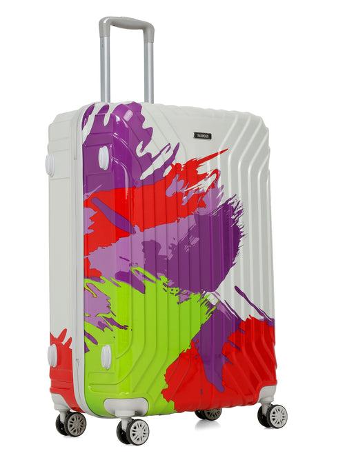 Abstract Printed Large Hard Trolley Bag