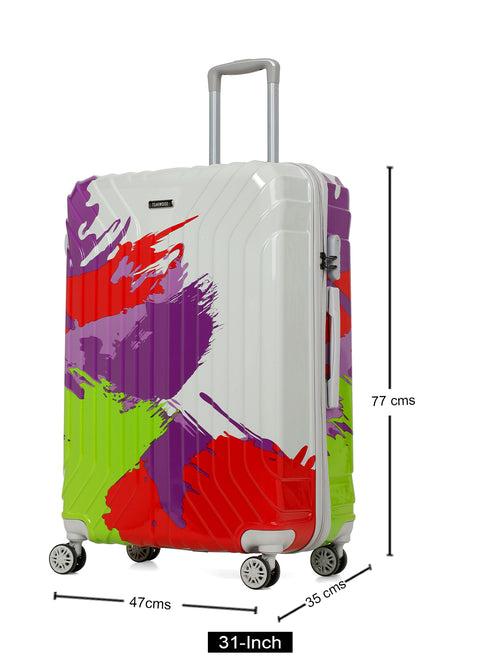 Abstract Printed Large Hard Trolley Bag