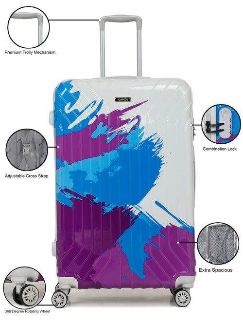 Abstract Printed Hard Trolley Bag